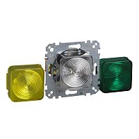 SCHNEIDER ELECTRIC Механизм сигнальной лампы E10 зеленый/желтый/прозрачный колпачок (MTN319017)