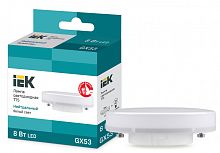 IEK Лампа светодиодная LED 8вт GX53 белый таблетка ECO (LLE-T80-8-230-40-GX53)