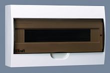 DEKRAFT Щит распределительный навесной ЩРн-П-18 IP41      пластиковый прозрачная дверь (31012DEK)