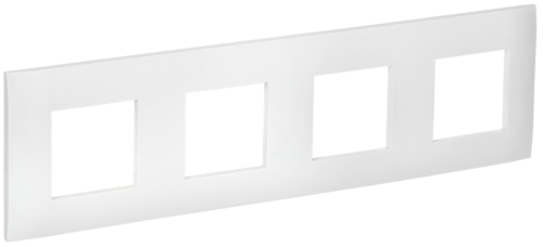 IEK SKANDY Рамка 4-местная SK-F04W арктический белый  (SK-M42-K01)