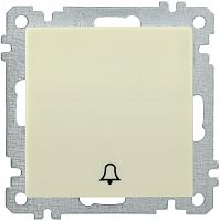 IEK ВС10-1-4-Б Выключатель одноклавишный кнопочный 10А BOLERO кремовый IEK  (EVB14-K33-10)