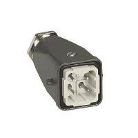 LEGRAND Вилка кабельная, металлвертикальная 250В, 10А 3К+З (053140 )