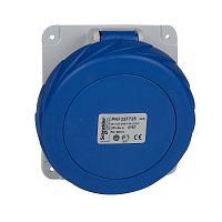 SCHNEIDER ELECTRIC ПАНЕЛЬНАЯ РОЗЕТКА УГЛ ВИНТ 32А 3P-N-E 100-130 IP67 (PKF32F725)