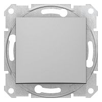 SCHNEIDER ELECTRIC Sedna Переключатель одноклавишный в рамку алюминий 16А схема 6 (SDN0400460)