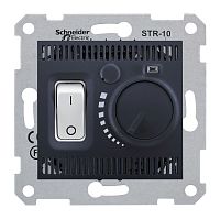SCHNEIDER ELECTRIC Sedna Термостат для теплого пола графит (SDN6000370)