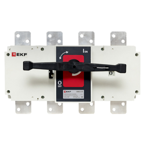 EKF Рубильник-выключатель 1000A 4P c рукояткой управления для прямой установки PowerSwitch EKF (psds-1000-4) фото 2