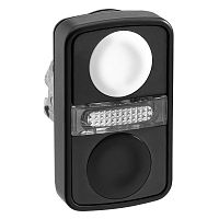 SCHNEIDER ELECTRIC Головка кнопки двойная без маркировки + LED (ZB4BW7A17207)