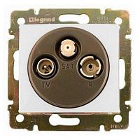 LEGRAND VALENA Розетка телевизионная TV-FM-SAT оконечная 10дБ белая (694277)