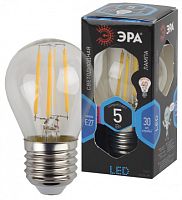 ЭРА Лампа светодиодная филаментная F-LED P45-5W-840-E27  (филамент, шар, 5Вт, нейтр, E27  (10/100/3200) Э (Б0043439) ЭРА Лампа светодиодная филаментная F-LED P45-5W-840-E27  (филамент, шар, 5Вт, нейтр, E27  (10/100/3200) Э (Б0043439)
