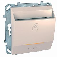 SCHNEIDER ELECTRIC UNICA Выключатель отельный в рамку бежевый (MGU5.283.25ZD)