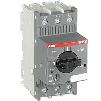 ABB Выключатель автоматический для защиты электродвигателей 1.0-1.6 MS132-1.6 100кА с регулировкой тепл (1SAM350000R1006)