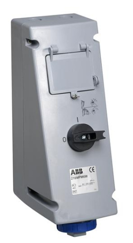 ABB Розетка 16А 3Р+Е IP67 6ч в боксе ВА  (316 MPM6W)  (2CMA167957R1000)