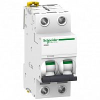 SCHNEIDER ELECTRIC Выключатель автоматический двухполюсный 0,5А С iC60H 10кА (A9F84270)