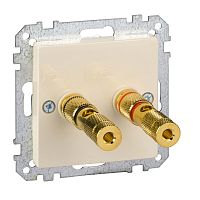 SCHNEIDER ELECTRIC Плата центральная для розетки с разъемом для громкоговорителя бежевая (MTN468844)