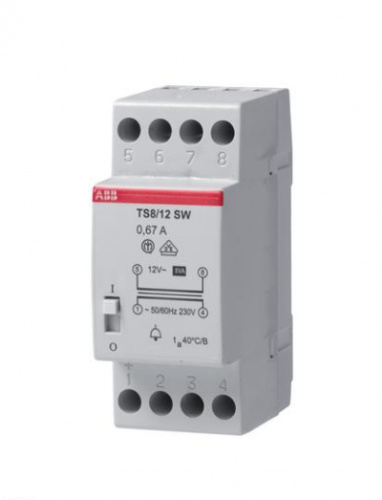 ABB Трансформатор звонковый с защитой от КЗ  (TS 8/8SW)  (2CSM081302R0811)