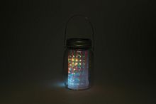 ЭРА Садовый светильник на солнечной батарее, стекло, металл, прозрачный, 13,5 см SL-GL14-JAR-2  (Б0032579)