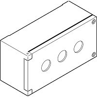 ABB Бокс металлический KEM3-0 3места  (SK616703-AA)