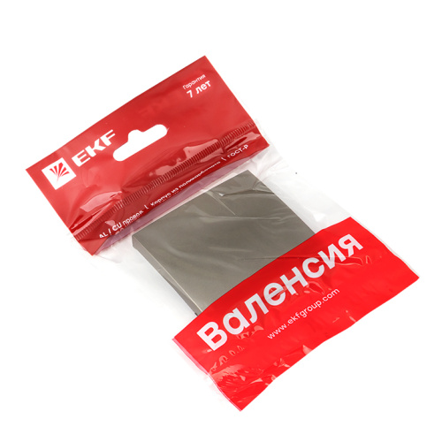 EKF Валенсия лицевая панель  выключателя 1-кл. 10А кашемир  EKF PROxima (ESV10-L-021-40) фото 3