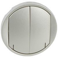 LEGRAND Celiane Панель лицевая выключателя 2м ZB титан (068472 )