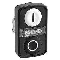 SCHNEIDER ELECTRIC Головка кнопки двойная маркировка + LED (ZB4BW7A17217)