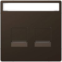 SCHNEIDER ELECTRIC Накладка центральная D-Life для 2-х модульных разъемов мокко SD (MTN4564-6052)