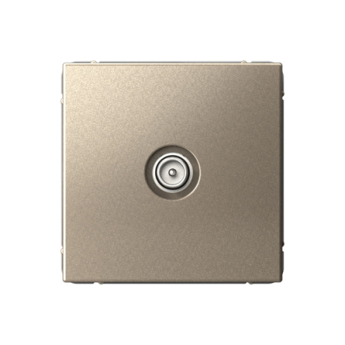 Systeme Electric ARTGALLERY TV Розетка проходная 4DB, механизм, шампань (GAL000592)