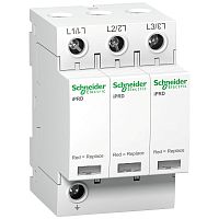 SCHNEIDER ELECTRIC Ограничитель перенапряжений импульсный Т2 iPRD 65r 65кА 350В 3П сигнал (A9L65301)
