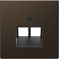 SCHNEIDER ELECTRIC Накладка центральная D-Life для розетки двойной RJ45 мокко SD (MTN4522-6052)