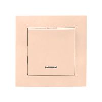 EKF Валенсия выключатель 1-кл. 10А кремовый с индикатором EKF PROxima (EWV10-121-20)