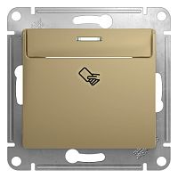 SCHNEIDER ELECTRIC GLOSSA Выключатель карточный титан в рамку схема 6 (GSL000469)