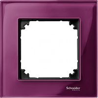 SCHNEIDER ELECTRIC Рамка 1 пост стеклянная рубин (MTN4010-3206)
