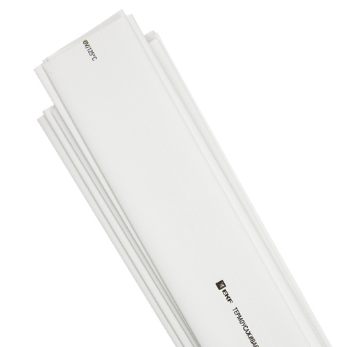 EKF Трубка термоусаживаемая ТУТ нг 14/7 белая в отрезках по 1м  PROxima (tut-14-w-1m)