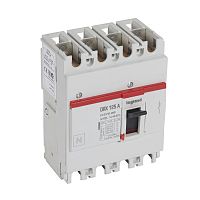 LEGRAND Выключатель автоматический DRX125 термомагнитный 63A 4П 10кА (027029 )
