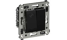 DKC 'Диммер кнопочный в стену для LED ламп, ''Avanti'', ''Черный матовый''' (4412343)