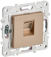 IEK SKANDY Розетка компьютерная RJ45 кат.6 SK-K02Sa песочный  (SK-K10-2-K98)