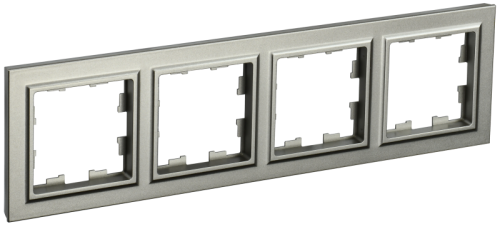 BRITE Рамка 4 поста РУ-4-БрШ шампань (BR-M42-K37) BRITE Рамка 4 поста РУ-4-БрШ шампань (BR-M42-K37)