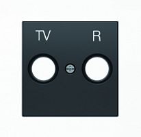 ABB Накладка для TV-R розетки SKY черный бархат  (8550 NS)  (2CLA855000A1501)