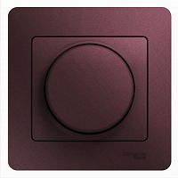 SCHNEIDER ELECTRIC GLOSSA Светорегулятор  (диммер) поворотный 300Вт в сборе баклажановый (GSL001134)