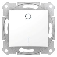 SCHNEIDER ELECTRIC Sedna Выключатель одноклавишный двухполюсный в рамку белый (SDN0200121)