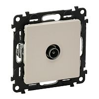 LEGRAND Valena LIFE Розетка ТВ проходная 1.5дБ/14дБ 0-2400 МГц с лицевой панелью слоновая кость (753561 )
