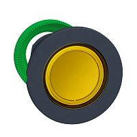 SCHNEIDER ELECTRIC Головка кнопки с подсветкой, желтая, для утопленного монтажа (ZB5FW383)