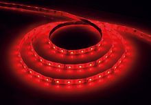FERON Лента светодиодная LEDх60/м 5м 4.8w/m 12в IP65 красный (LS604 красный) (27676)