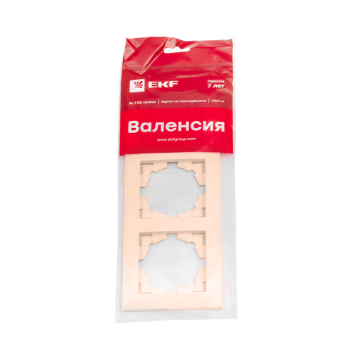 EKF Валенсия рамка 3-местная кремовая EKF PROxima (EWM-G-303-20) фото 2