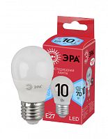 ЭРА Лампа светодиодная LED P45-10W-840-E27,шар,10Вт,нейтр,E27 (Б0032971) ЭРА Лампа светодиодная LED P45-10W-840-E27,шар,10Вт,нейтр,E27 (Б0032971)