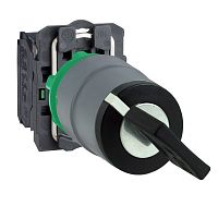 SCHNEIDER ELECTRIC Переключатель 22мм, 2 позиции, с возвратом, заподлицо, 1НО, пластик C0 (XB5AD41C0)