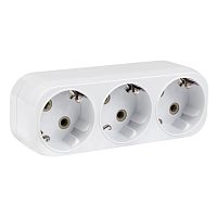 EKF Тройник на 3 гнезда с заземлением 16А (ARP16-3)