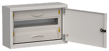 IEK TITAN 5 Корпус металлический ЩРн-18 (1х18) 268х420х140мм IP31 серый (одна дверь)  (TI5-50-N-018-31-7035)