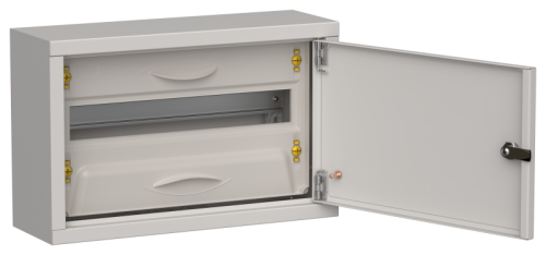 IEK TITAN 5 Корпус металлический ЩРн-18 (1х18) 268х420х140мм IP31 серый (одна дверь)  (TI5-50-N-018-31-7035)