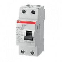 ABB Выключатель дифференциального тока  (УЗО) 2п 40А 100 мА FH202 АС  (FH202AC-40/0,1)  (2CSF202006R2400)