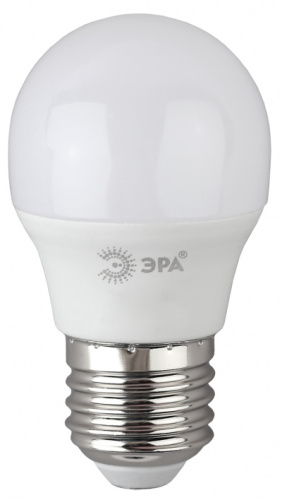 ЭРА Лампа светодиодная LED P45-8W-865-E27 R   (диод, шар, 8Вт, хол, E27)  (10/100/3600)  (Б0045359)
